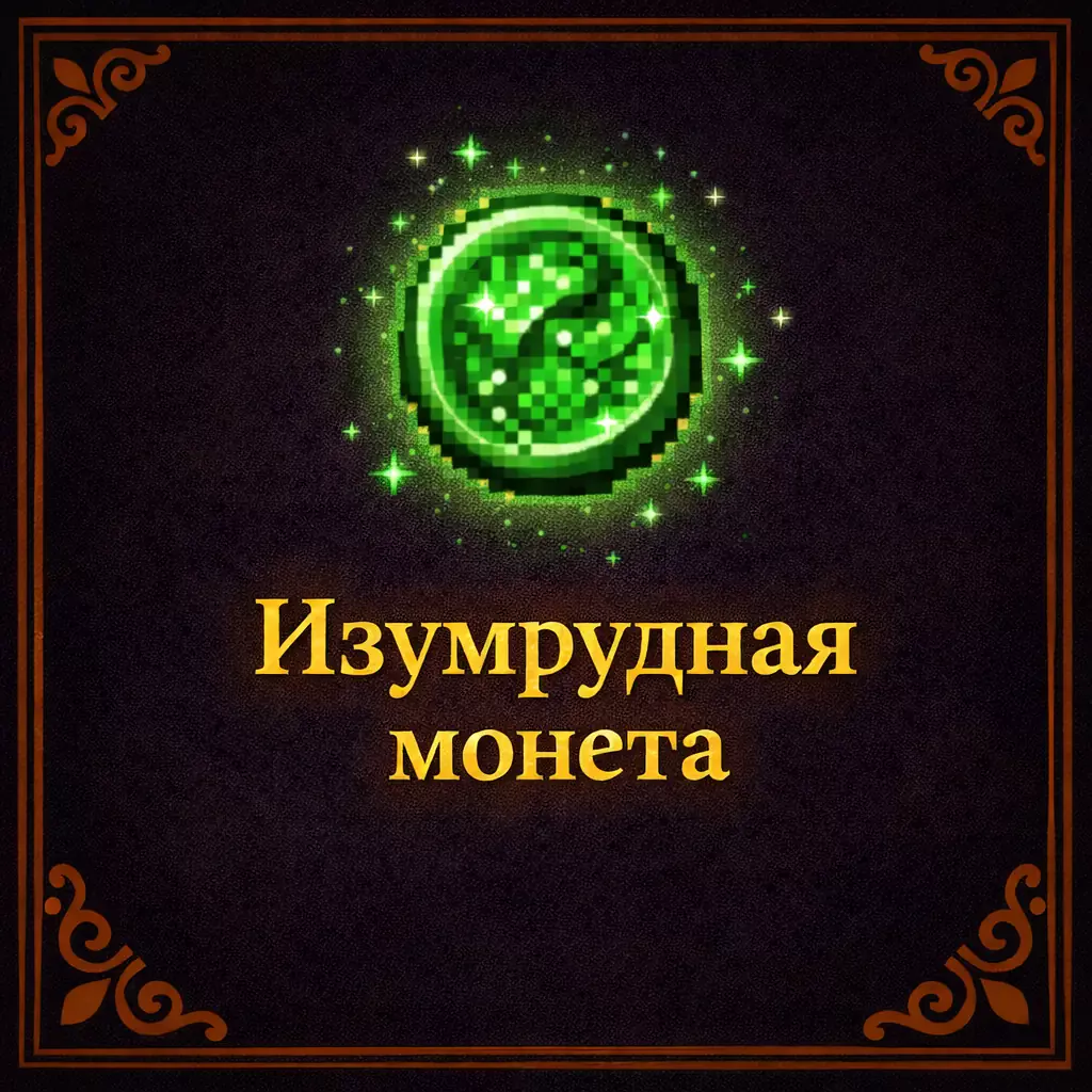 Изумрудная монета
